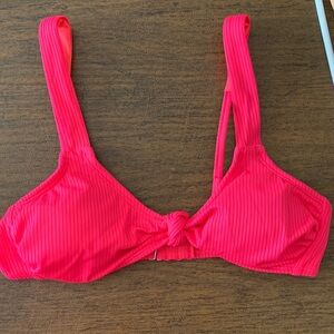 Women's Pink Knotted Bikini Top-Target